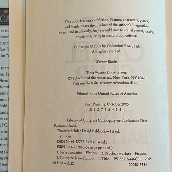 David Balducci hardcovers: The Forgotten & The Camel Club-excellent condition - Picture 10 of 11